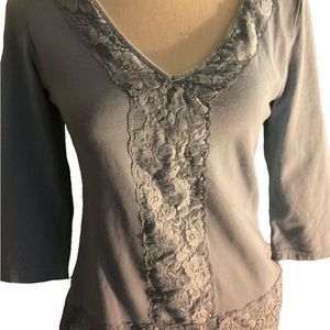 Blue fancy 2000s top